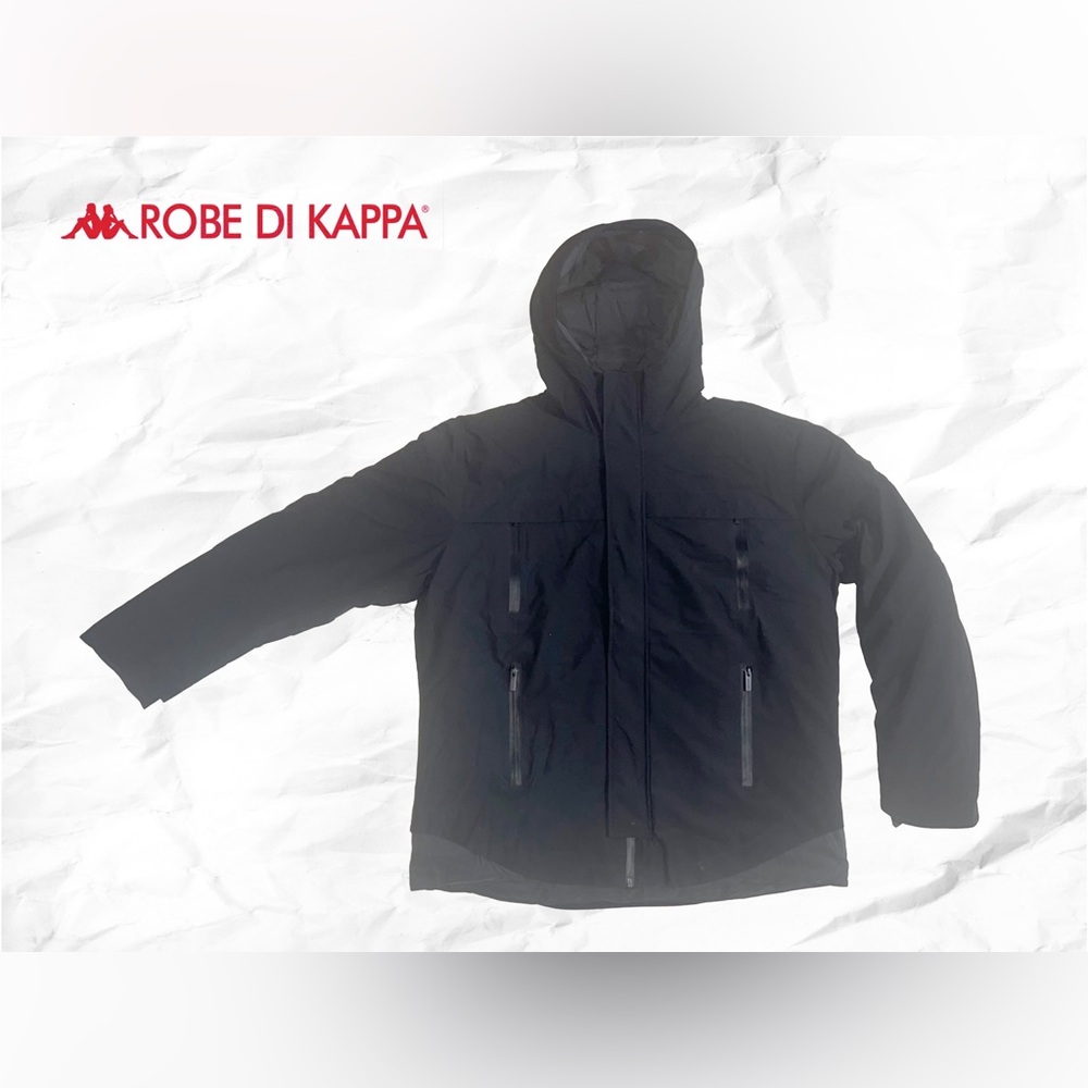 Robe Di Kappa Men’s Black Hooded Padded Jacket